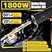 Magnetic Induction Heater Kit, 1800W Induction Heating Bolt Removal, Lightweight Induction Bolt Buster for Rusty Screw Removal with 4 Coils And Storage Box, Single Handed Operation, 8S Heating Up