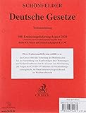  Deutsche Gesetze 180. Ergänzungslieferung: 3. August 2020: Rechtsstand: 3. August 2020