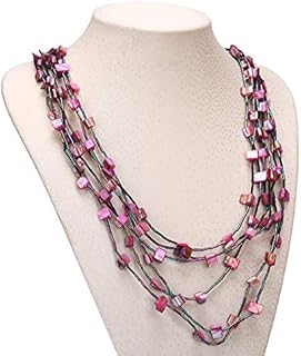 Accessories Europe and The United States New Exaggerated Necklace Women Multi-Row Natural Shell Necklace Long Sweater Chain