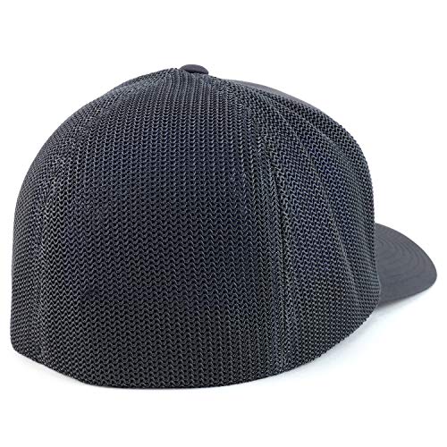Image of Armycrew Oversize Structured Flex Fitted Mesh Back Baseball Cap