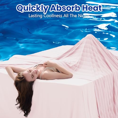 GOHERO Cooling Blanket, 50"x70" Cooling Throw Bed Blankets for Hot Sleepers and Night Sweats, Arc-Chill Q-max>0.4 Light Weighted, Cold Breathable Summer Cool Blankets for Hot Weather — view 2