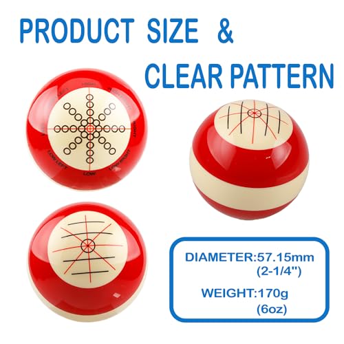 Boules de queue de billard blanches 57,2 mm de qualite AAA pour trajectoires parfaites - 4