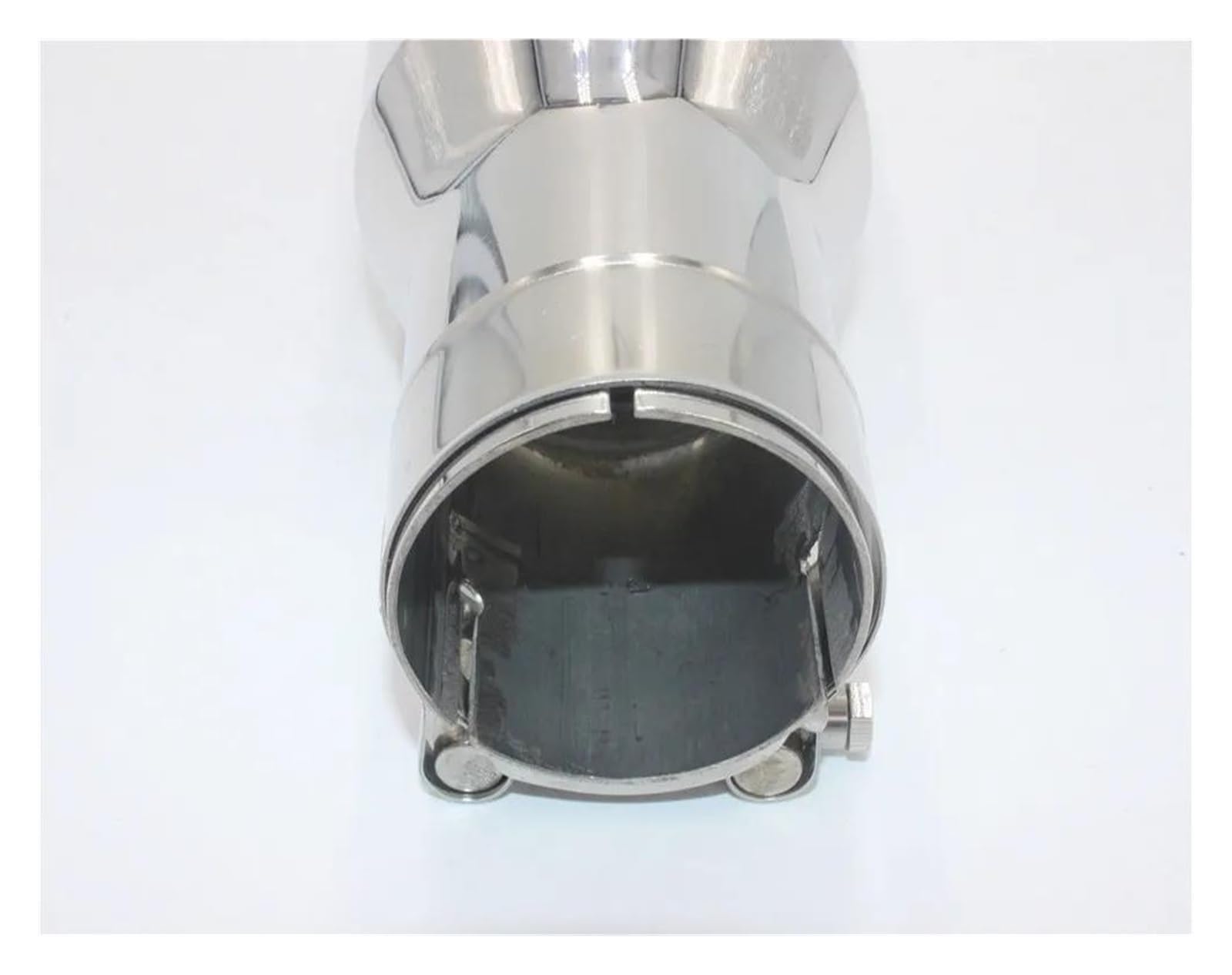 Silenciador De Escape Universal Para Automóvil Tubo De Acero Inoxidable Revestimiento Garganta Cola Para Automóvil Tubo De Punta De Silenciador(73mm In-89mm Out)