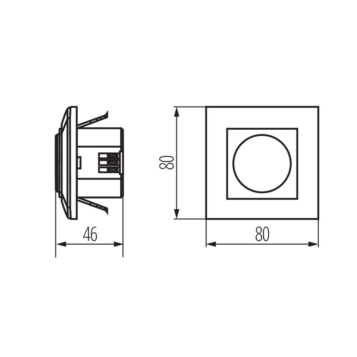 Detector de movimiento de seguridad de alarma de seguridad para microondas, con sensor de movimiento para microondas, 9 m, rango máximo de detección de ángulo de 180 grados.