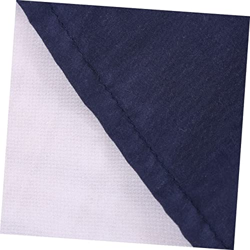 Funda de cama con falda plisada azul oscuro para colchón twin 8