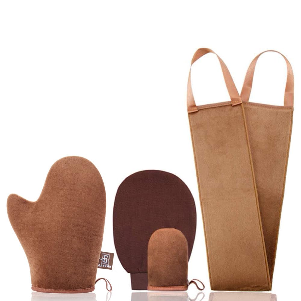 GAIYAH Self Tanning Mitt Applicator Kit, With Back Lotion Applicators For You...