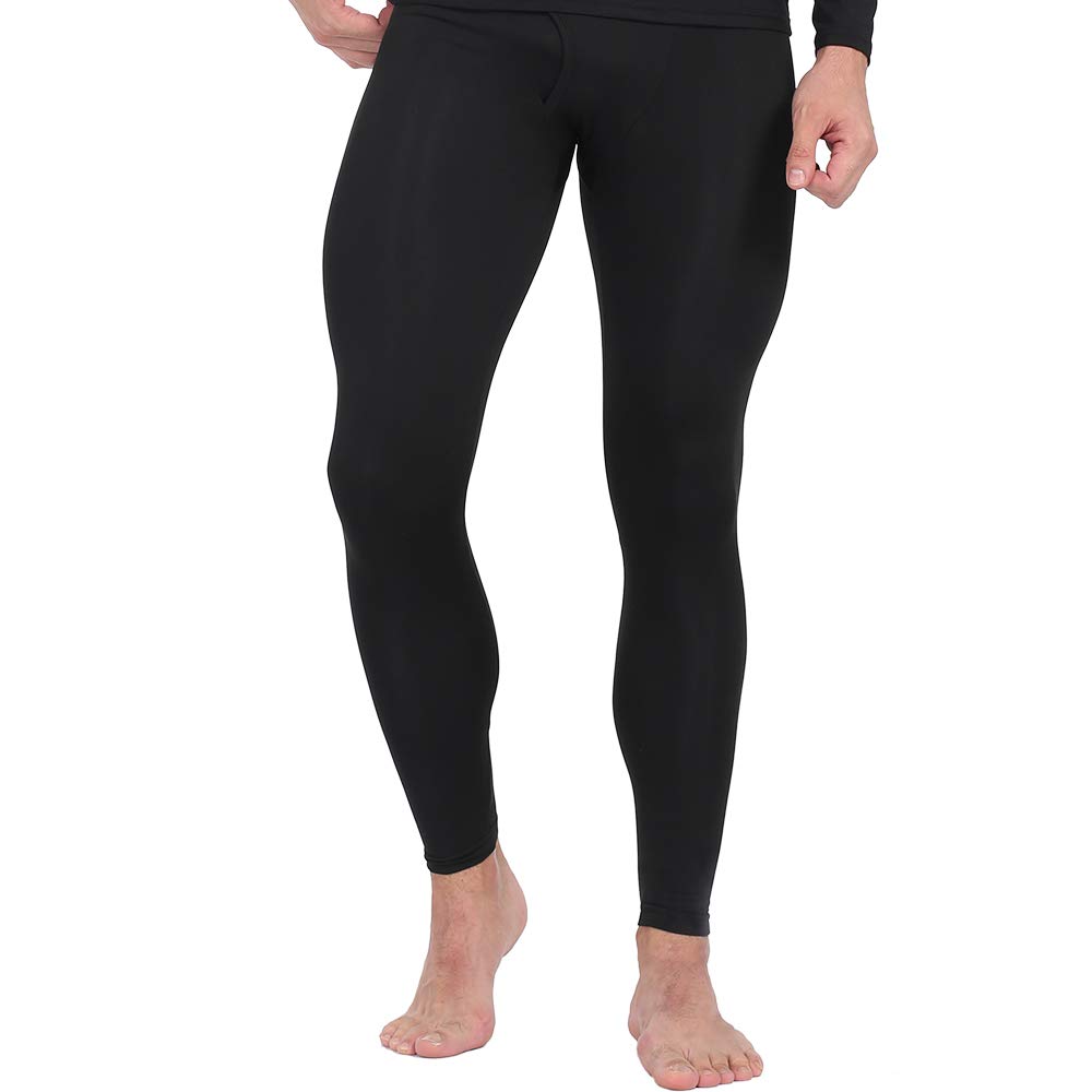MANCYFITThermal Pants for Men Long Underwear Bottoms Compression Base Layer  Leggings Black XXX-Large