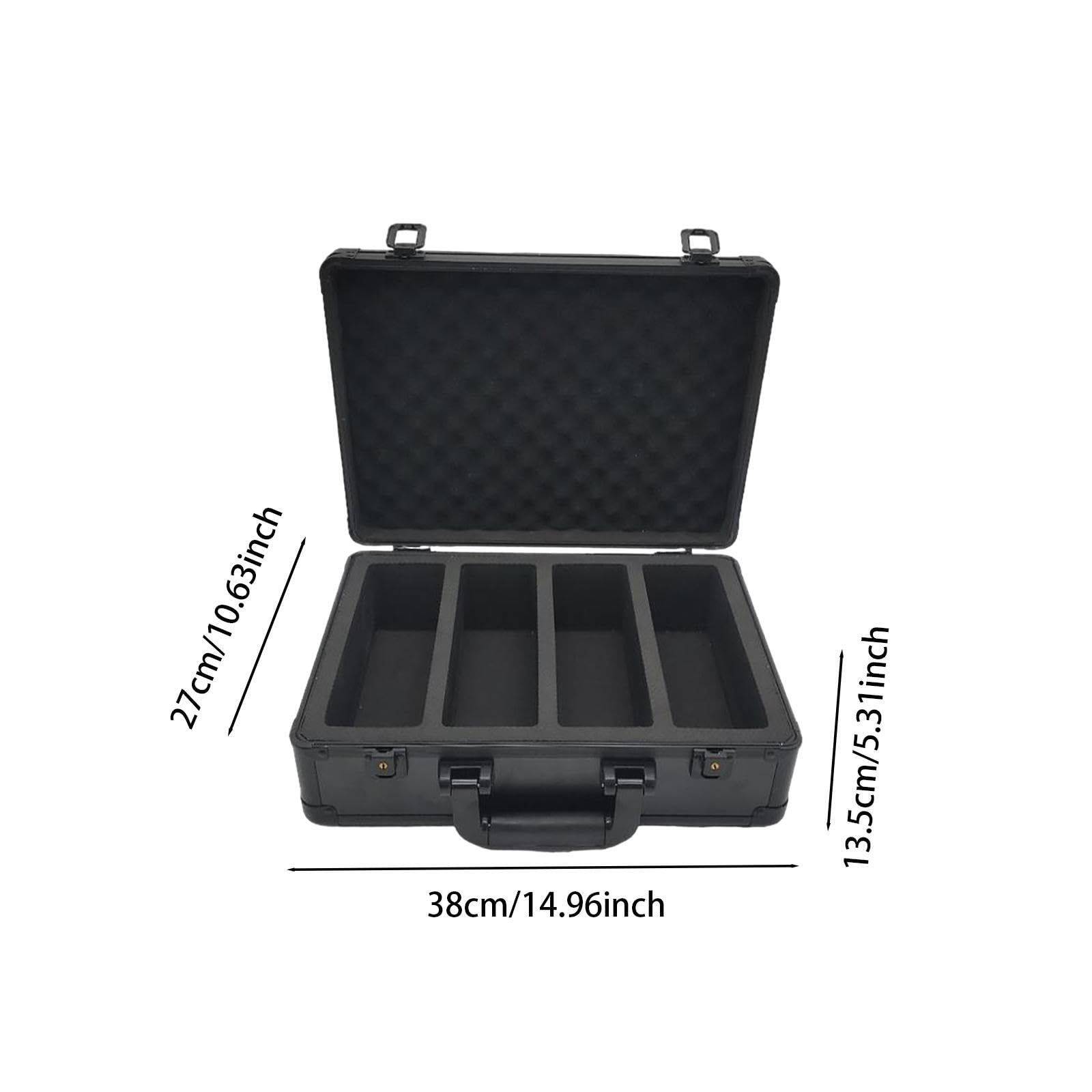 Aufbewahrungskoffer für bewertete Sammelkarten, geeignet für Zuhause und unterwegs, mit Trennwänden, wasserdicht, ideal für Baseballkarten.