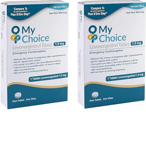 ohm my choice emergency contraceptive pill a safe and effective way to lower your chances to get pregnant after unprotected sex active ingredient levonorgestrel tablet 15mg 2 pack