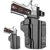 1911 5'' No Rail Holster, IWB & OWB Convertible Optics Cut:...