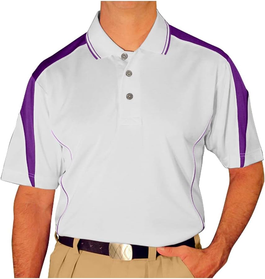 Mens Golf Polo Shirt - Cool Plus Dual-Tone - Wedge