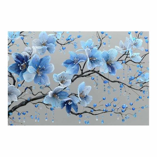 Toile décoration murale salon et chambre élégant tableau de fleurs multicolores PUQAAEO 40x60cm