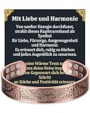 MagEnergy Kupferarmband für Herren, Magnetarmband mit 18 Magneten, 99,99% Reines Massivkupfer, Verstellbares Herrenarmband, Geschenkidee (Der Baum des Lebens)