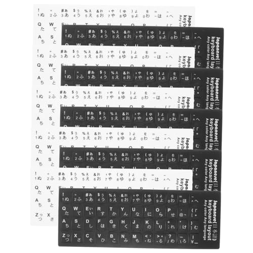 Pegatinas japonesas para teclado de ordenador portátil y escritorio fáciles de aplicar