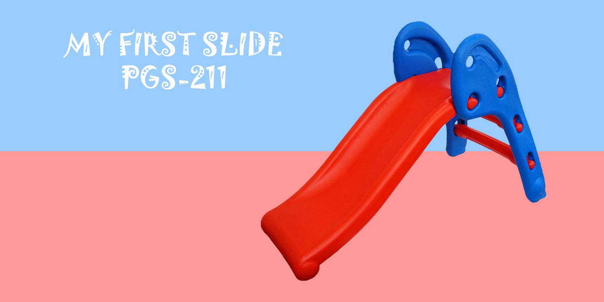 Her Home Garden Slide for Kids - Playgro Super Prime Slider with Extended Buffer -for Boys and Girls Perfect Slides/Toys for Home, Indoor or Outdoor 1 to 5 Years - L140xB62xH85cms (Super Slider) 1
