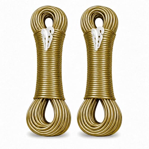 Image of SWAPKART 20M PVC Coated Steel Wire Rope for Drying Clothes, Plastic Hooks Clothesline Rope Heavy-Duty, Strong Rope for Clothes Hanging and Drying at Home, Balcony & Outdoor(Pack of 1,Multicolor)
