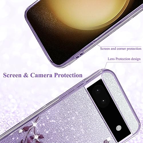 Coque TPU Pixel 6a fine anti-rayures antichoc silicone violet