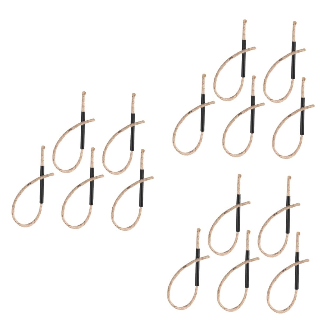 LIOOBO Sets Camping Fire Rope Wax Fire Rope for Hiking BBQ Emergency Kit Windproof Easy Ignition Aluminum Handles Trim to Desired Length Pcs