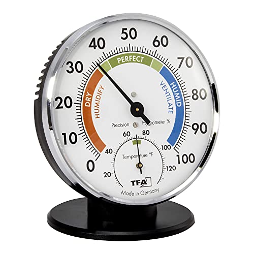 La Crosse Technology 45.2033 Tablestand Thermo-Hygrometer, Silver - Image 3
