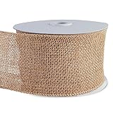 10 Yard Burlap Natural Color Fabric Ribbon Roll for Arts & Crafts Homemade DIY Projects, Event Decorations by Super Z Outlet (3
