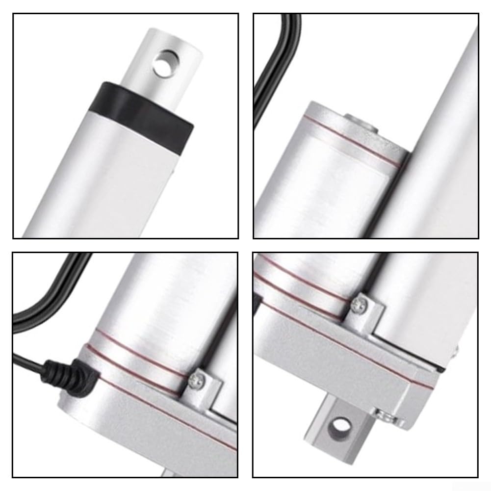 Actuador lineal resistente 1500N 12V Motor eléctrico para sillas elevadoras – Barra de empuje impermeable IP65 50 mm (1500 N 150 mm)