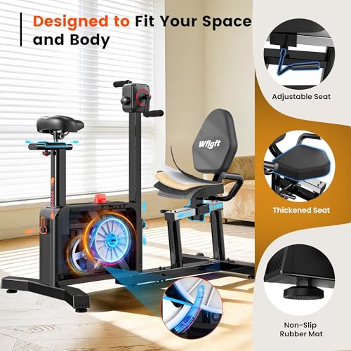 Recumbent Bike with High Back Support