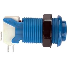 Suzo Happ Pushbutton with Horizontal Microswitch - Blue