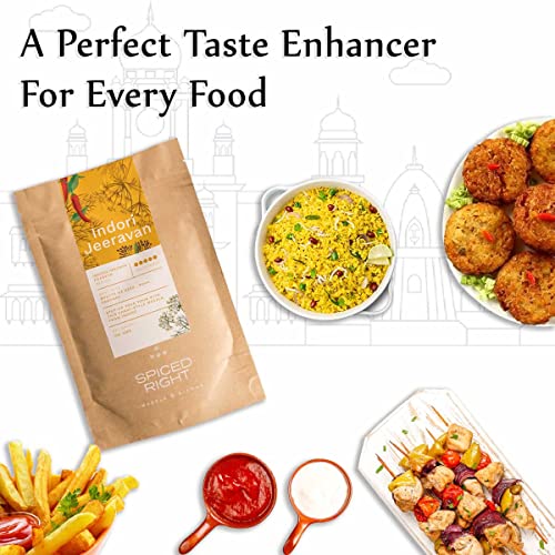 Image of Spiced Right Jeeravan Masala Indore 100gm - All Natural Indori Poha Masala, No Artificial Colouring or Flavouring, Authentic Jiravan Masala, Buknu Powder Kanpur