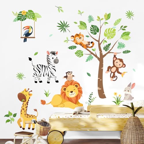 Vinilos Decorativos Jungle Animal 29x90 cm Verde miniatura 2