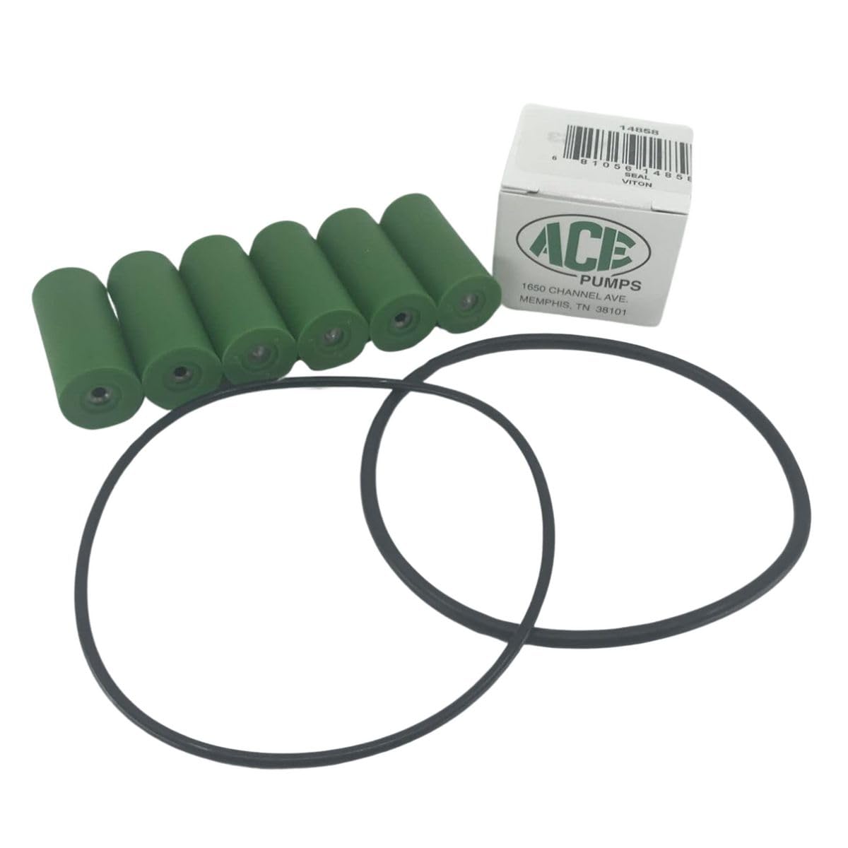 ACE Pump Repair Kit for RP-600C 6-Roller Pumps Contains Seals, Rollers & O'Rings Farmer Bob's Parts RK-RP-600