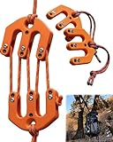 Game and Gear Hoist, Block and Tackle Pulley System, Portable Game Hoist, Nylon Block and Tackle Pulley System, Compact Game Lifting Tool for Backcountry Hunting (1Pc)