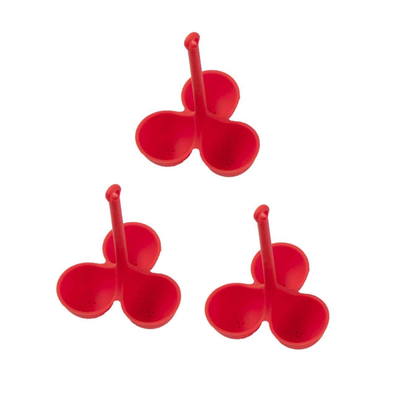 Cabilock 3Pcs Silicone Egg Holder Rack for Boiling Steaming Eggs Poaching Organizer for Stovetop Cooking and Odorless Material for Egg Lovers