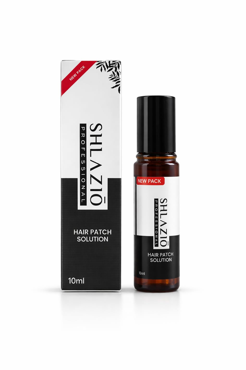 Shlazio Alopecia Hair Patch Solution Roll On for Scalp & Beard Patches (10ml, Pack of 2) | Alopecia Areata Hair Regrowth Roll On Treatment Oil | Beard Patch Growth Roll-On | Made with Halim Seed Oil