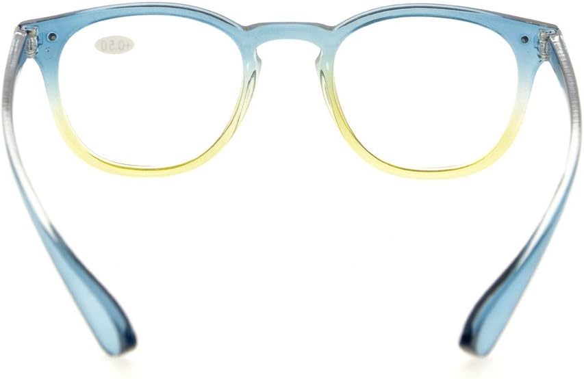 Eyekepper Fashion Readers Womens Reading Glasses (Blue-Yellow Frame, 2.50), Blue/Yellow Frame, +2.50 - Image 5