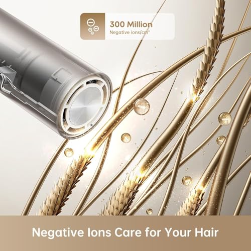 Image of Dreame Pocket High-Speed ​​Hair Dryer, 3 Foldable Shapes, 300g, 110,000rpm Motor, 300 Million Negative Ions Per Cm, 57C Constant Temperature, 40 Second Drying, Gray
