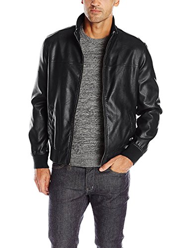 Mens Smooth Dictator Lambskin Leather Jacket, Biker Jacket