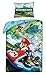 Halantex Juego de Cama Diseño de Super Mario Funda Nórdica 140 x 200cm + Funda de Almohada 70 x 90cm Algodón Supersuaves