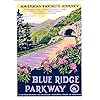Amazon.com - 3x4 inch Vintage Blue Ridge Parkway Sticker - rv National ...