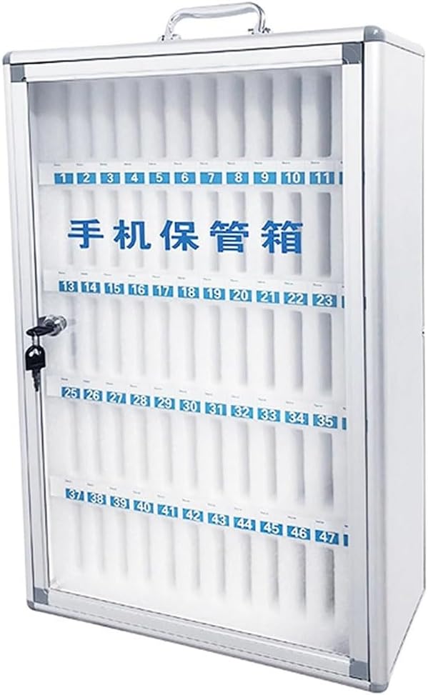 Mobile Phone Storage Locker - Wall-Mounted 12/24/36/48/60 Slots for Classroom, Office, Company Conference - Portable Cell Phone Storage Cabinet