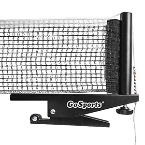 GoSports Tischtennisnetz mit Klemmen PP-NET-Tourn-Black