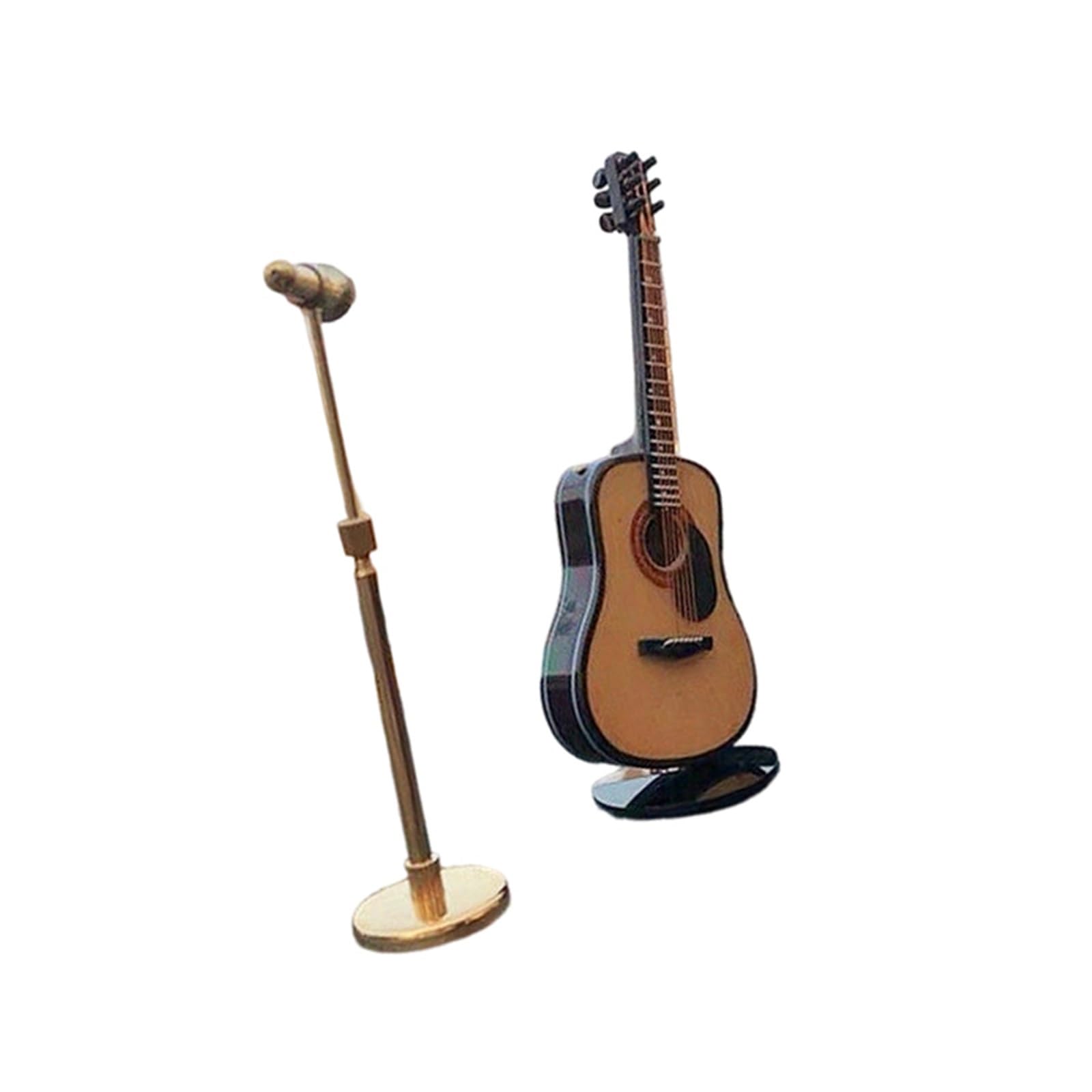 ZXFJYUIP Musical Instrument Figurines Piano Models Folk Guitars Saxophones French Horns Drum Set(19)