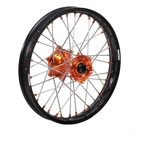Protrax Complete Rear Wheel Rim 19\"X1.85 Orange Hub Ktm 125SX 250SX 450SXf 13-17
