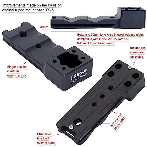Lens Collar Replacement Foot Tripod Mount Ring Support Holder Base Compatible with Sigma 150-600mm f/5-6.3 (DG DN OS Sports)(DG OS HSM Sports); 60-600mm f/4.5-6.3 (DG DN OS Sports)(DG OS HSM Sports) - Image 3