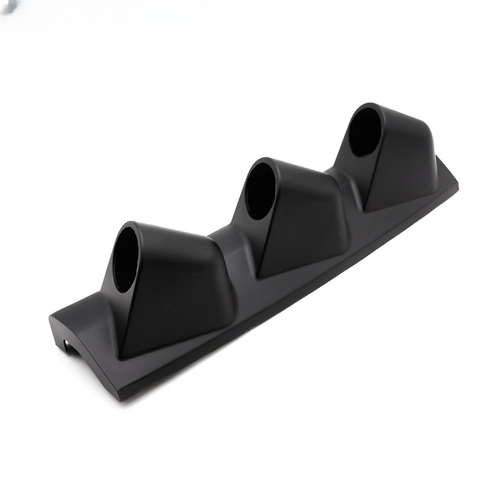 Universal Black Triple Pillar Gauge Pod - Fits Any Make/Model - Plastic - Mounts (3) 2-1/16" (52mm) Gauges to Vehicle's A-Pillar