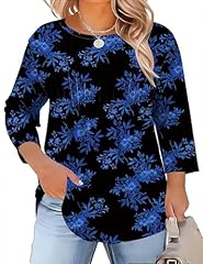Black Blue Floral