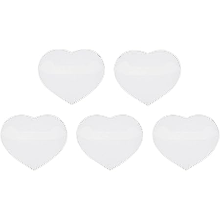 Amazon.co.jp: コアデ 缶バッジカバー ハート型 5枚入 : 文房具 