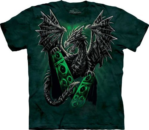 The Mountain Electric Dragon T-Shirt, Xx-Large, Green #TOP1