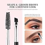 DUcare Eye Makeup Brush Set, 6 Pcs Professional Eyeshadow Blending Makeup Brushes for Concealer Eyebrows Eyeliner, Soft Hairs & Wood Handle - Image 4