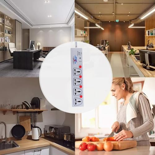 Image of MX Spike Protector Extension Board - 4 Universal Sockets Surge Protector with 5 m Cable, Individual Switches, Safety Shutters & Spike Guard for Home Appliances