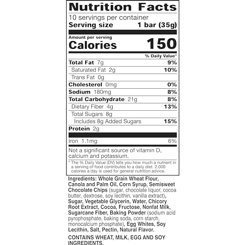 Image of Nature Valley Soft Baked Muffin Bars, Double Chocolate Chip, 10 Bars, 12.4 oz (Pack of 3)